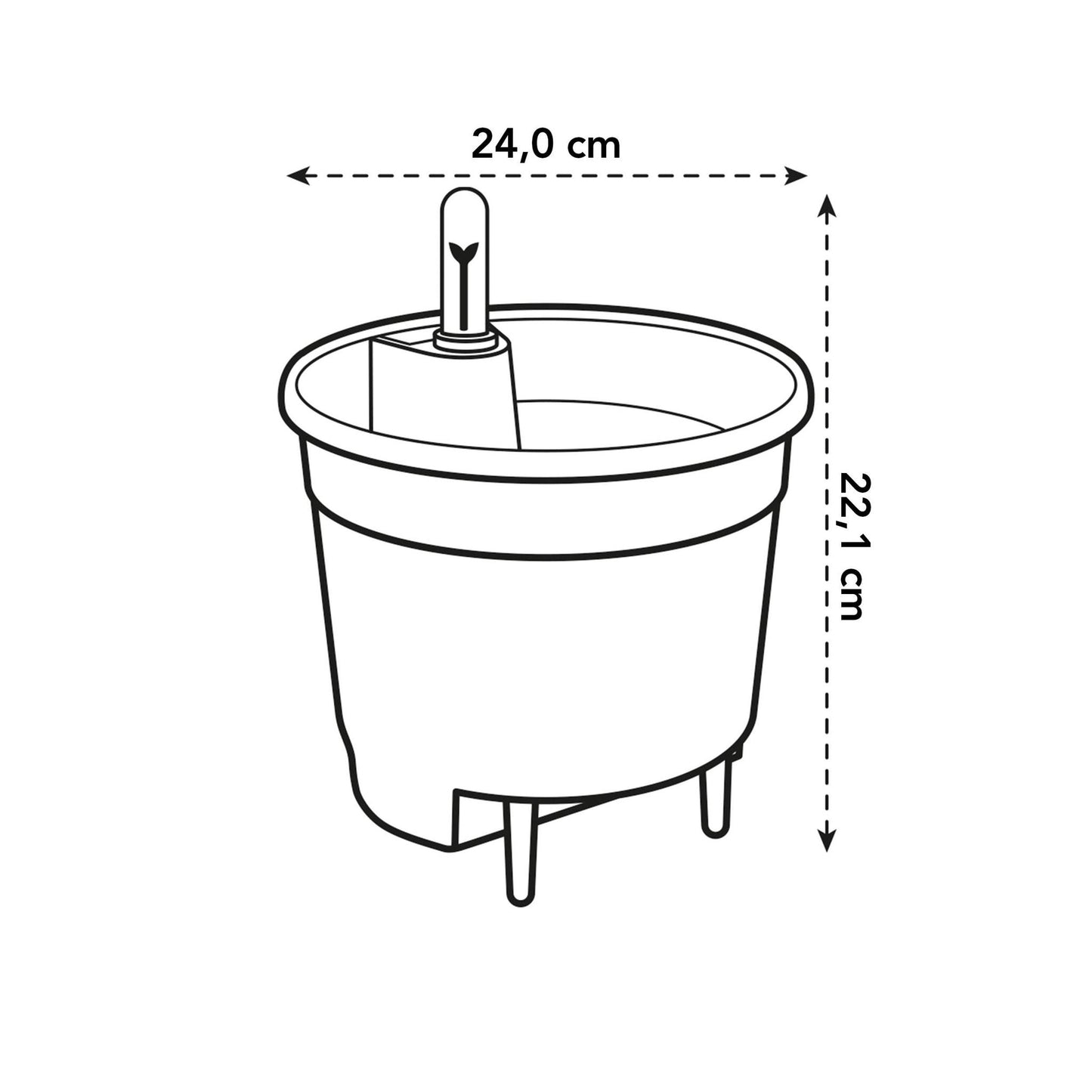 Selbstbewässerungseinsatz - 24 cm