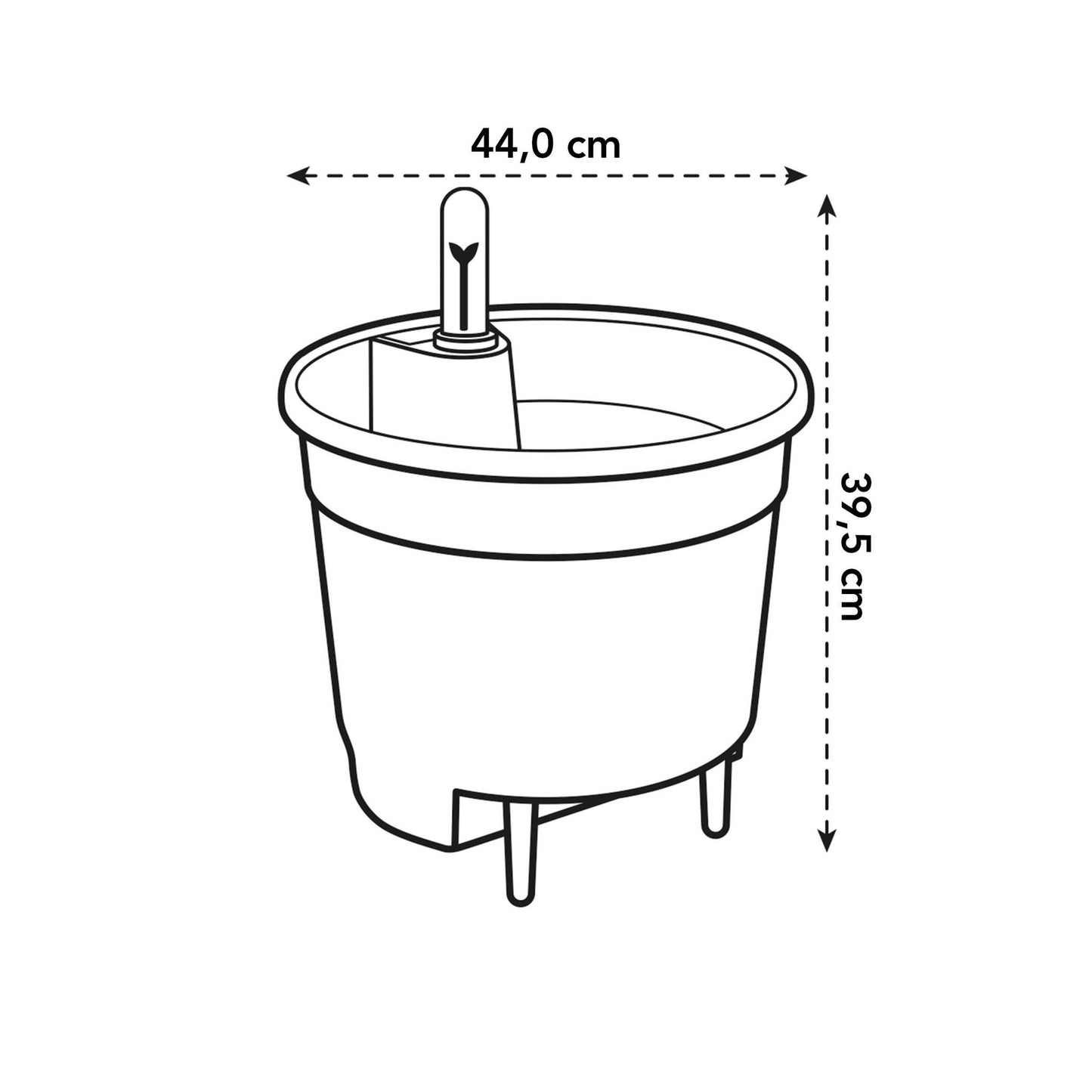 Selbstbewässerungseinsatz - 43 cm